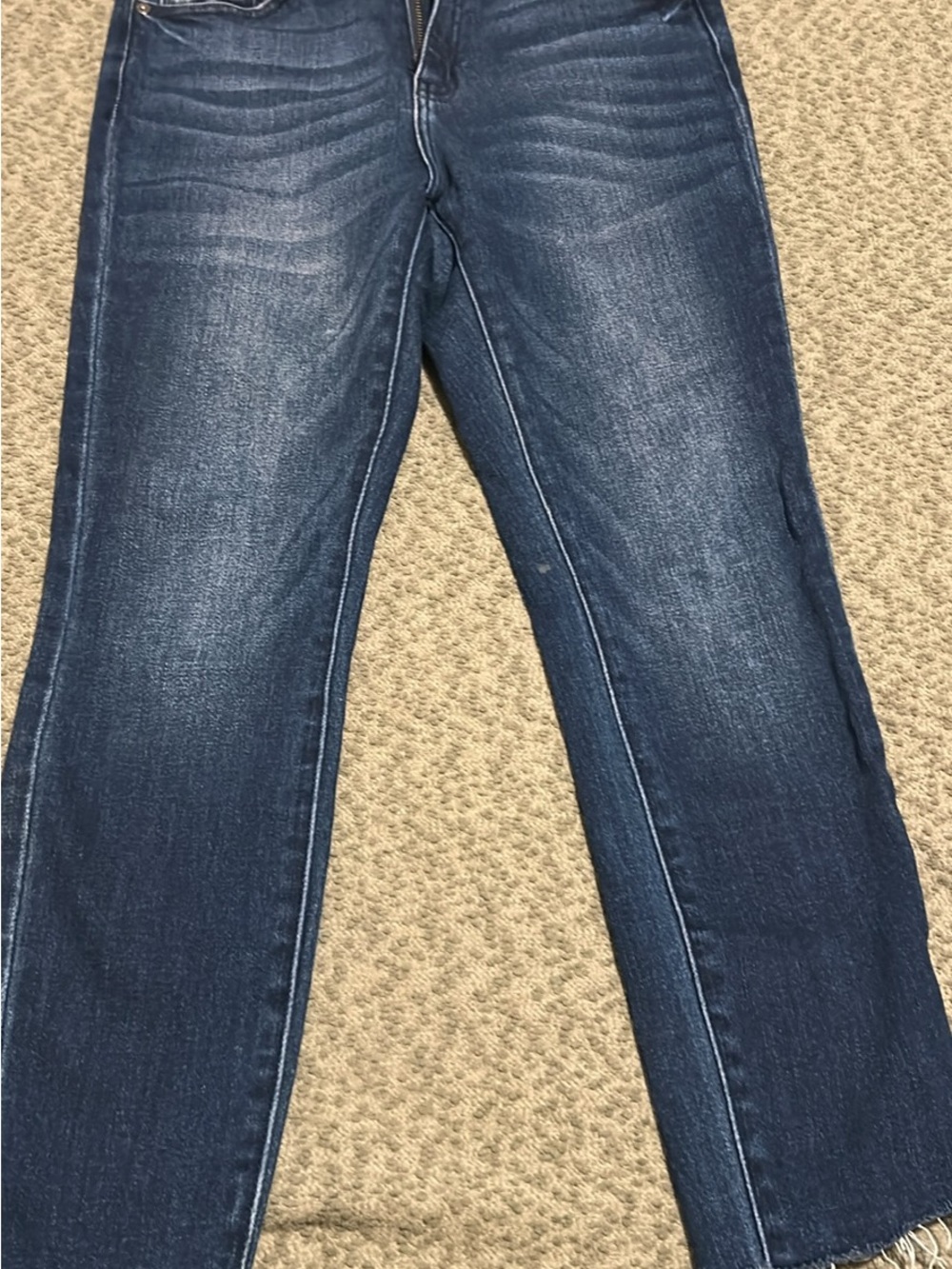 KanCan Women's Dark Blue Straight-Leg Jeans